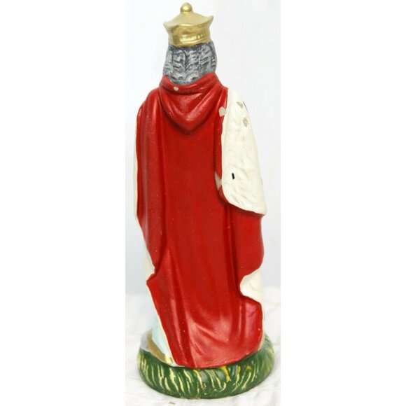 VTG Fontanini Paper Mache Nativity Wise Man Figurine Italian Hand Painted - Picture 7 of 12